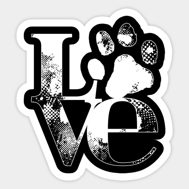 Love Dogs Paw For Heart Sticker by Danielsmfbb